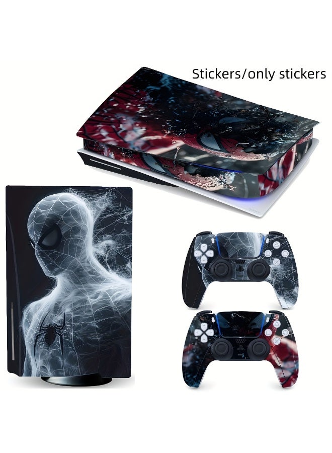 Spider-Man themed for Playstation 5 console sticker set - Premium vinyl stickers - Waterproof, dustproof and scratch-resistant protection with eye-catching illustration design Stickers/Only Stickers - Image 1